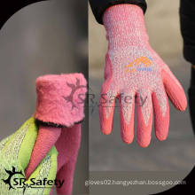 SRSAFETY winter use style,foam gloves in china